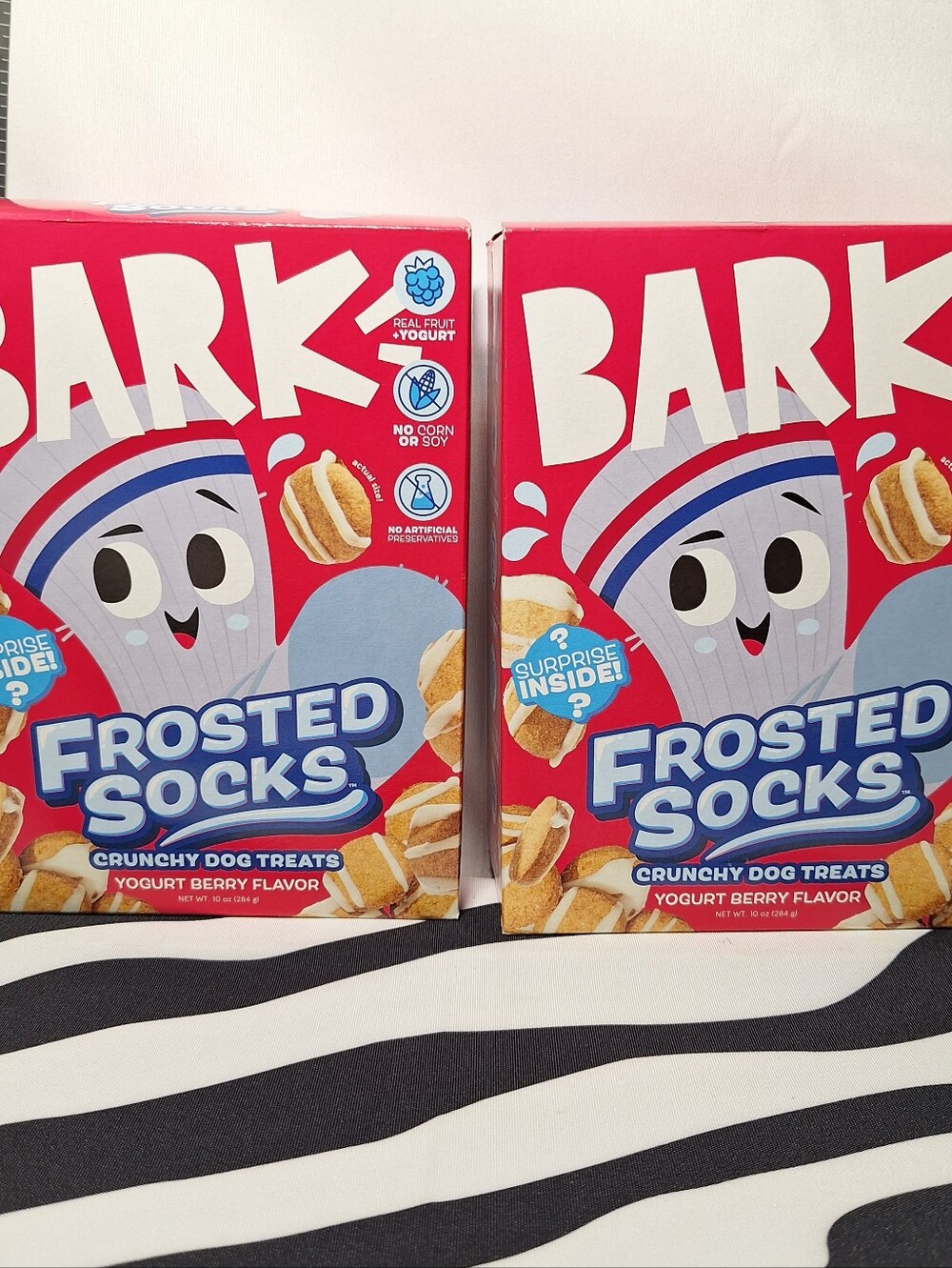 NWT Bark Frosted Socks Dog Treats - 2 pack